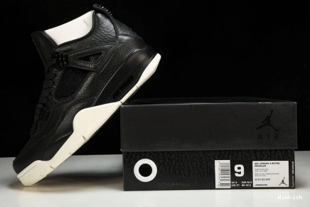 Retro Hair Pony 4 Black Jordan 819139-010 0727